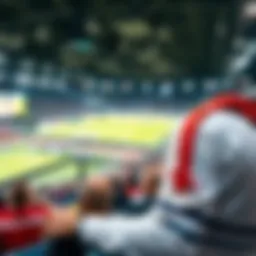 Exciting moment during a live sports broadcast