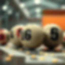 Visual representation of historical lottery numbers