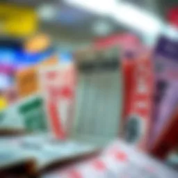 A visual representation of various lottery tickets.