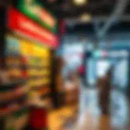 A detailed map showcasing local lottery retailers