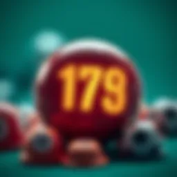 Conceptual illustration of lucky numbers in lottery and sports betting