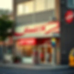 Exterior view of a local lottery retail shop