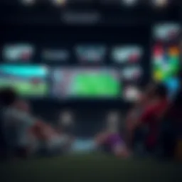 Visual representation of various sports platforms available for live streaming