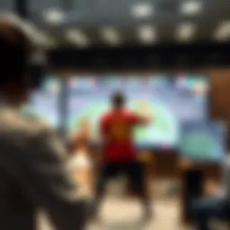 Conceptual representation of sports streaming technology