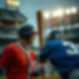 Baseball game highlight showcasing an intense moment